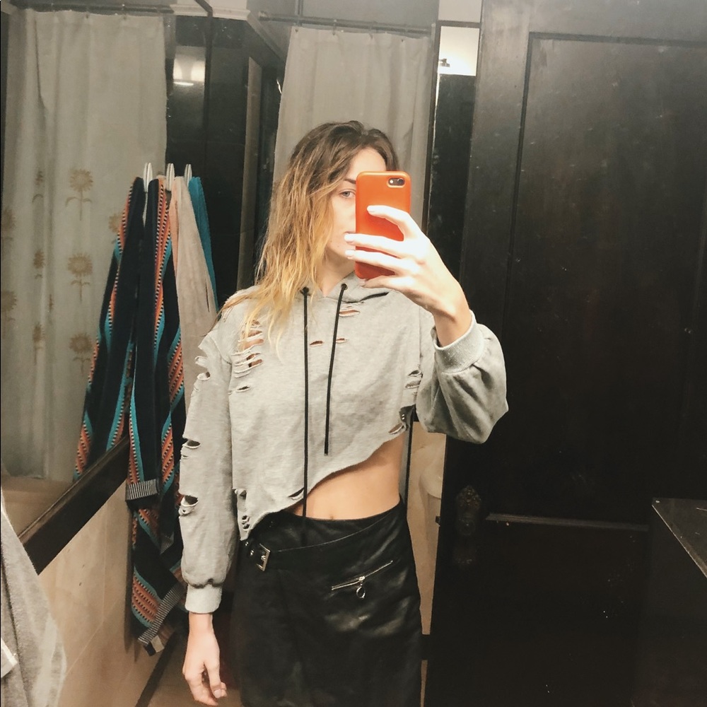 Grey hoodie